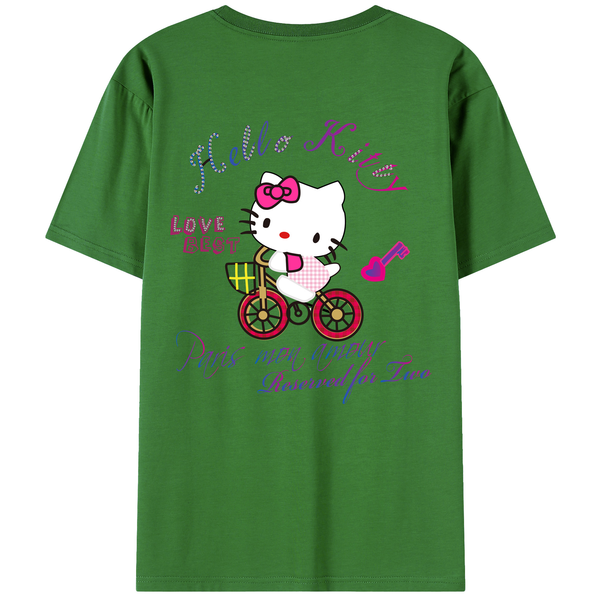 （画像用） Hello Kitty ハローキティ レディース半袖Tシャツ(バックプリント)